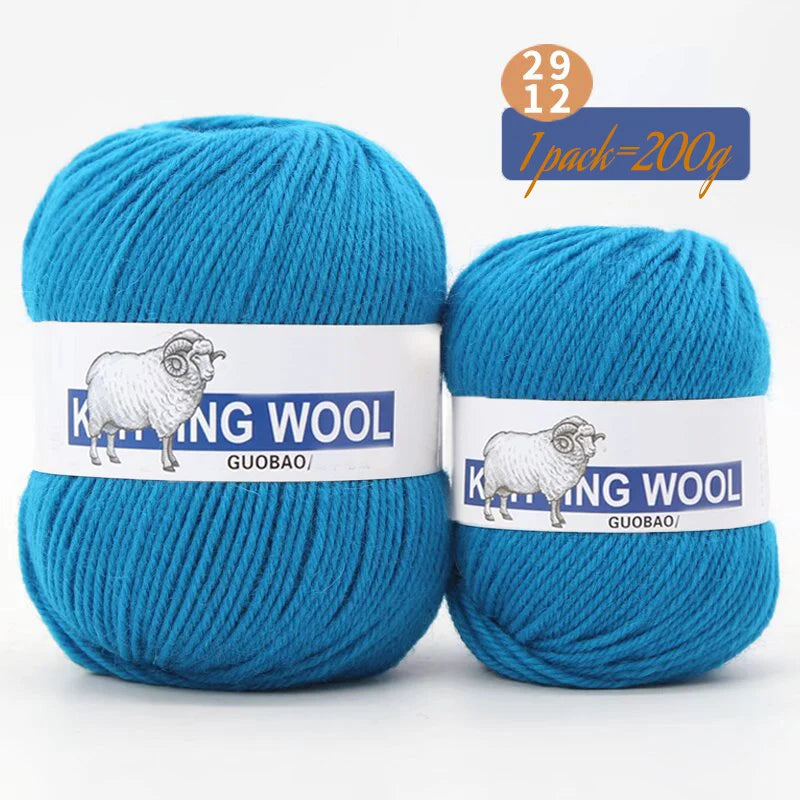 Yarn, Medium Thickness for Knitting Sweaters, Coats, Scarves & Winter Hats