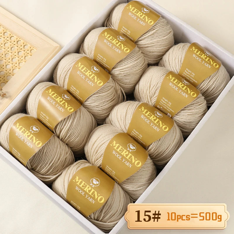 Yarn, Medium-Fine for Hand Knitting Sweaters, Scarves & Winter Hats