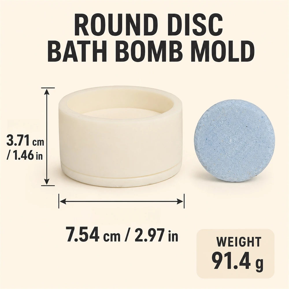 Bath Bomb Mold - Silicone, 4 Shapes