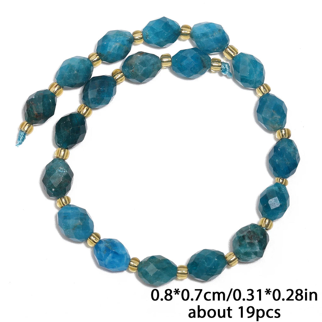 Stone Beads Faceted Oval Assorted Stone Styles for DIY Jewelry Making