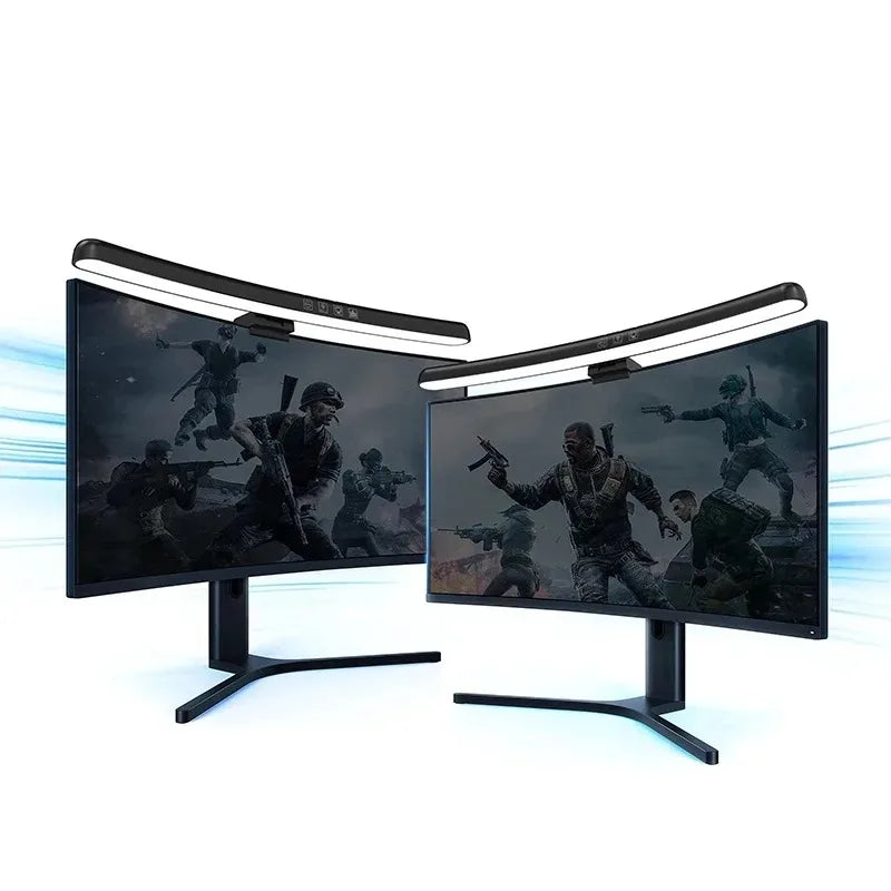 Curved Monitor Light Bar, Stepless LED Computer Monitor Light Bar Desk Lamp