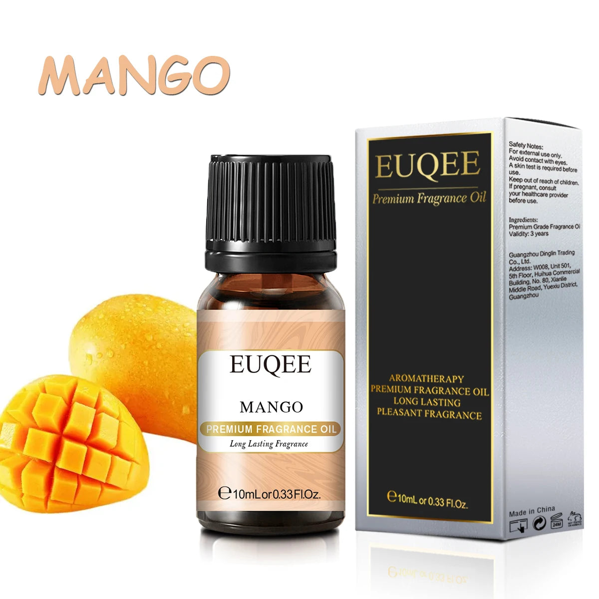 EUQEE 10ml Sweet Fruit Fragrance Oil — 8 Scents for Candles & Soap