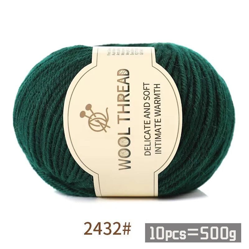 Yarn, Medium-Coarse for Handmade Sweaters, Scarves, Hats & Winter Knitwear
