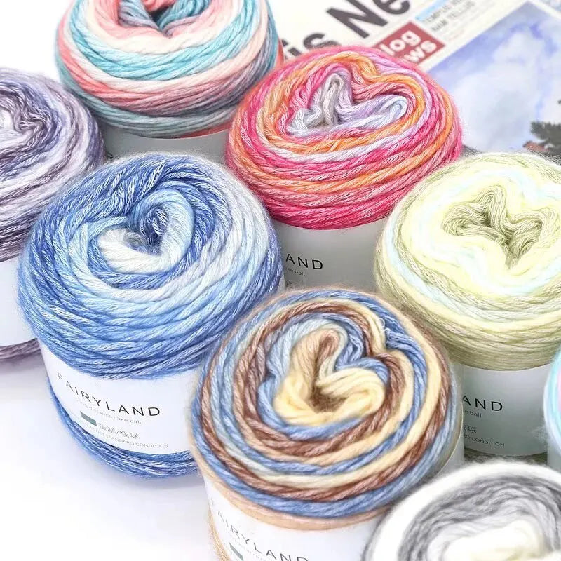 Yarn, Rainbow Gradient for Crochet Sweaters, Scarves, Hats & Shawls