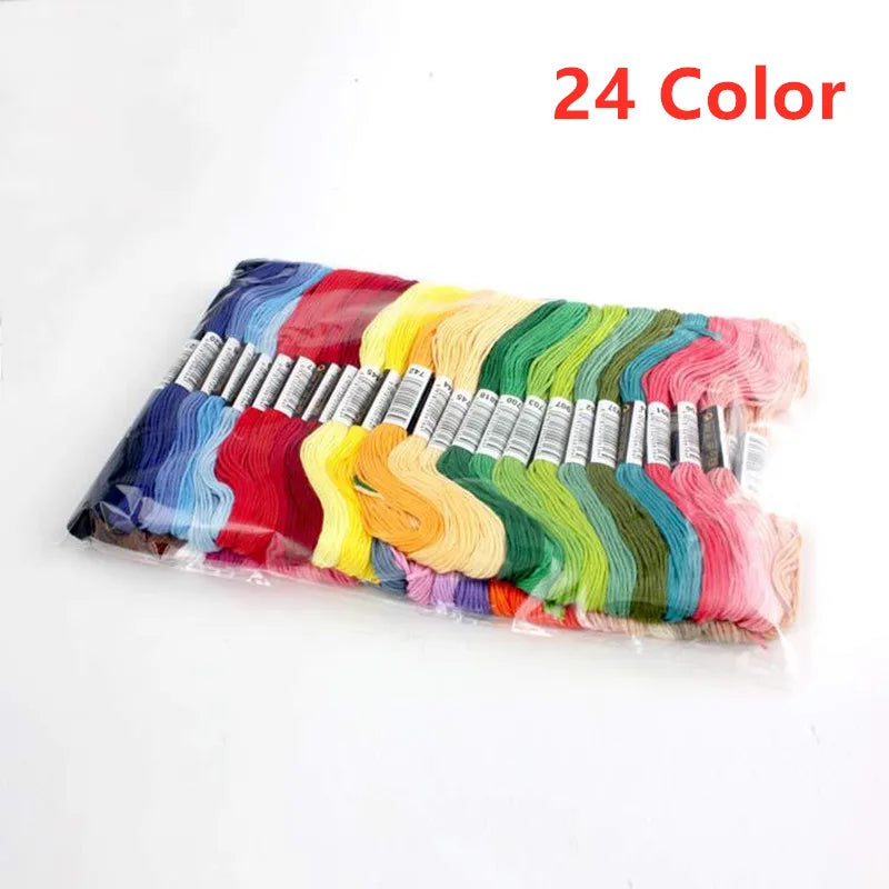 Embroidery Thread, Assorted Colors for Cross-Stitch & Needlework Projects