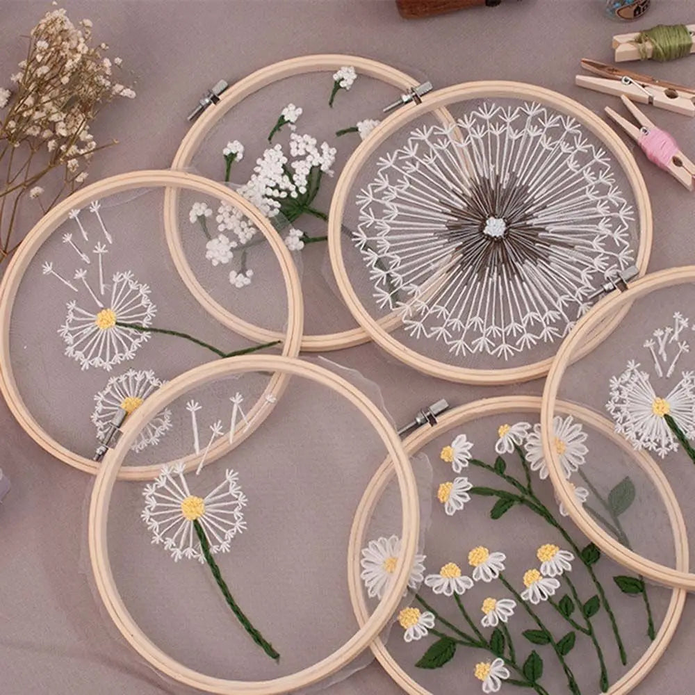 Embroidery Hoops, Round Frame Rings for Cross-Stitch & Needlecraft Projects
