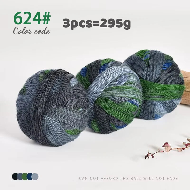 Yarn, Rainbow Gradient for Handmade Shawls, Sweaters, Hats & Knitwear