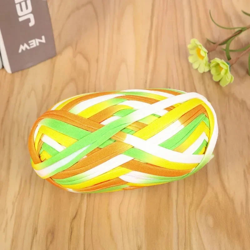 Yarn, Candy-Color Fabric Strip for Crochet Bags, Slippers & Handmade Crafts