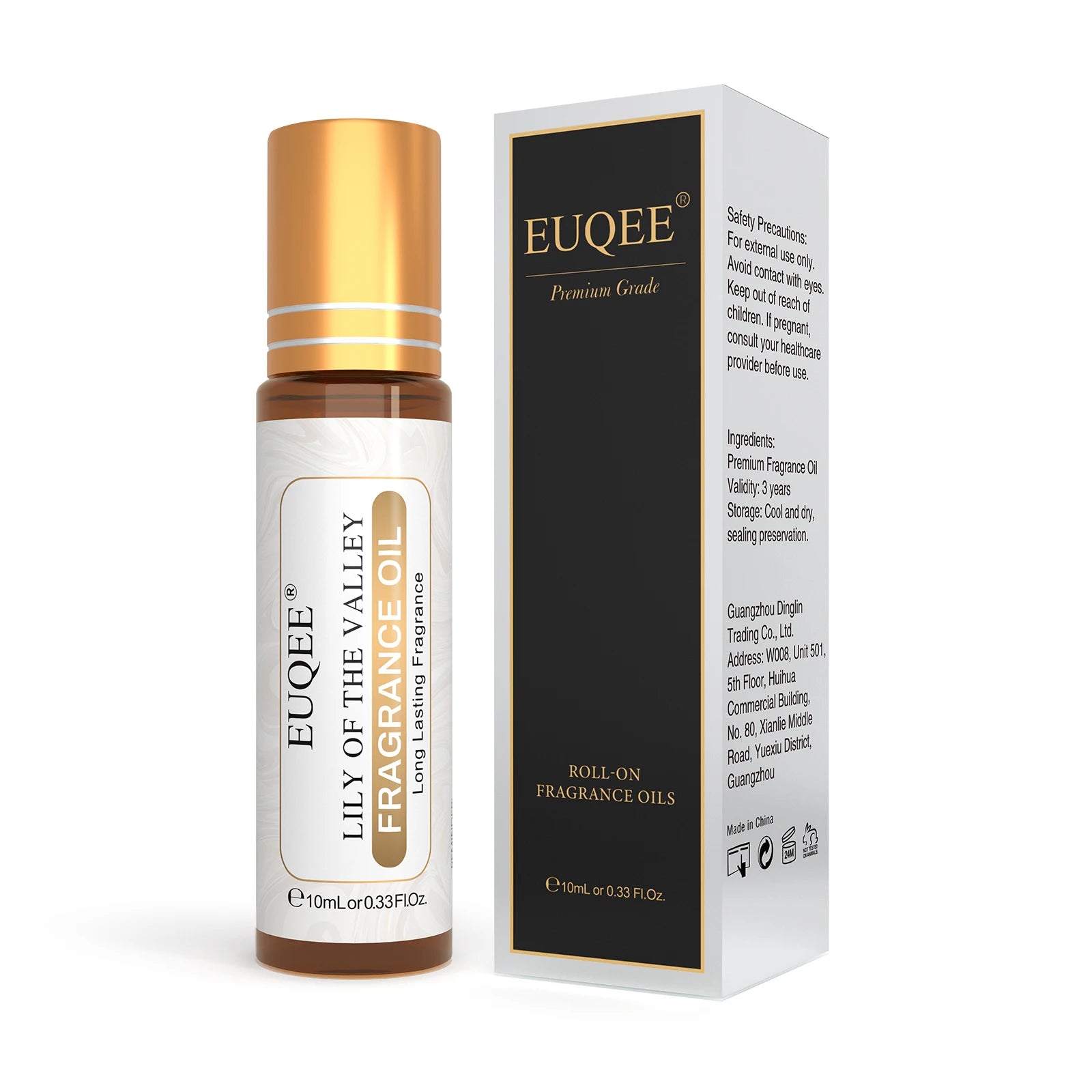 EUQEE 6PCS Flower Series Fragrance Oil Set -10ml Japanese Magnolia Black Orchid Gardenia Green Tea Freesia Lily of the valley