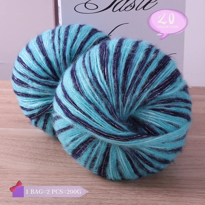 Yarn, Rainbow Gradient for Handmade Coats, Sweaters, Gloves & Shawls
