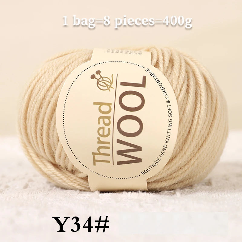 Yarn, Medium-Thick for Sweaters, Scarves, Gloves, Socks, Shawls & Coats