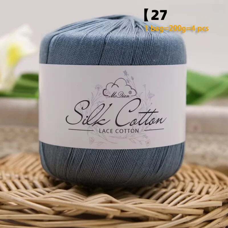 Yarn, Fine for Crochet Shawls, Openwork Sweaters, Summer Hats & Knitwear