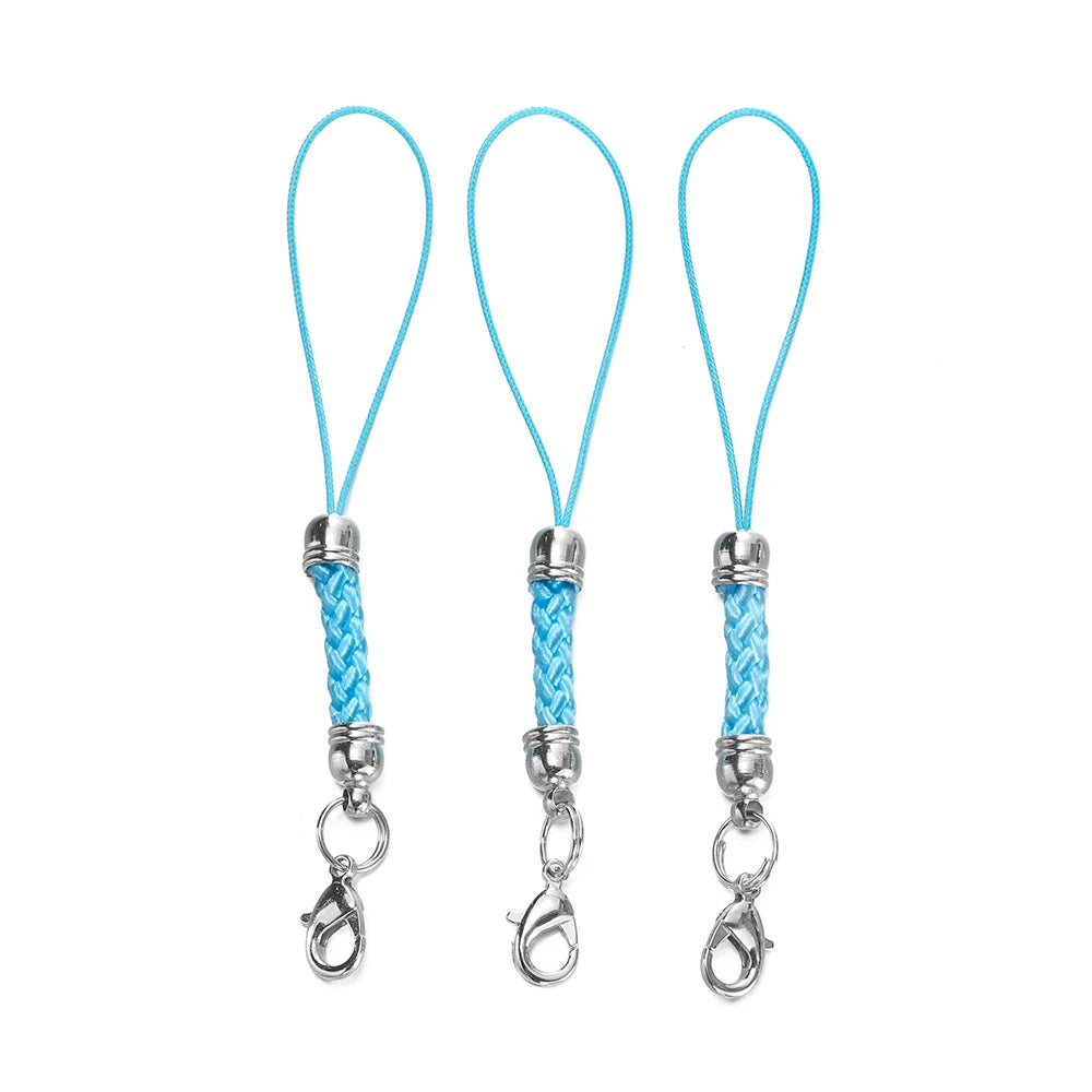 Keychain Cord Straps Lobster Clasps Jump Rings DIY Jewelry Making Craft Supplies