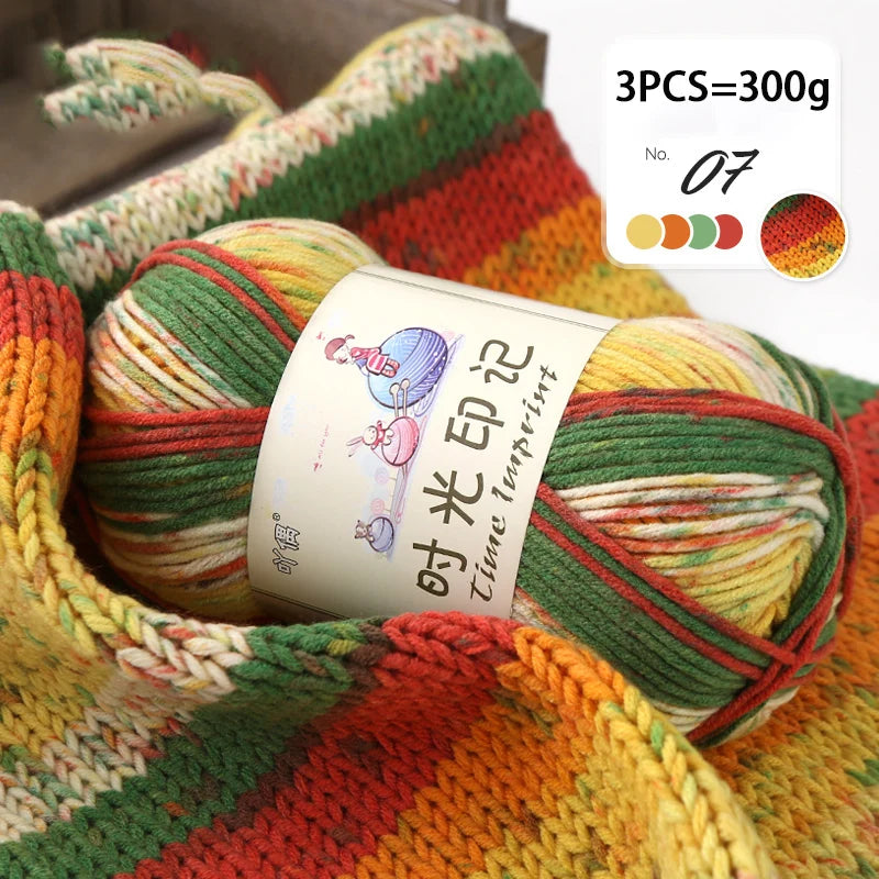 Yarn, Colorful Gradient for Sweaters, Coats, Gloves, Bags & Blankets