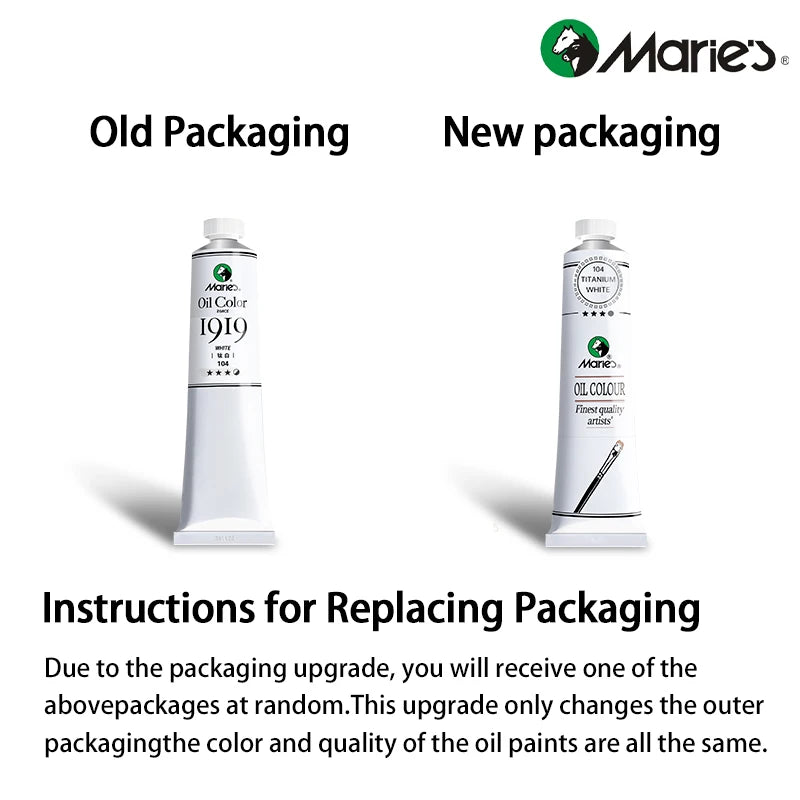 Marie's Oil Paint — 50ml Tube, 22 Colors Available