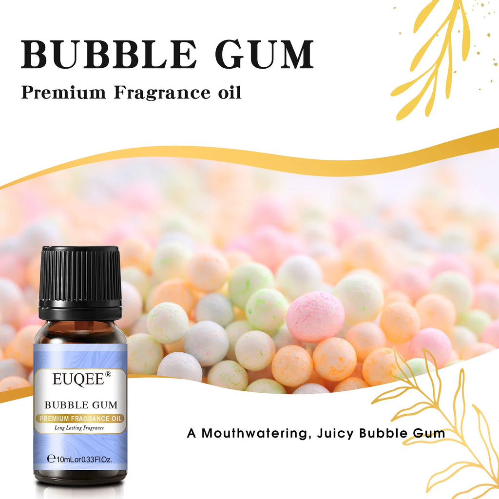 EUQEE 10ML Floral Series Fragrance Oil For Aromatherapy,Making Candle,Coconut & Vanilla Japanese Magnolia Pumpkin Pie Aroma Oils