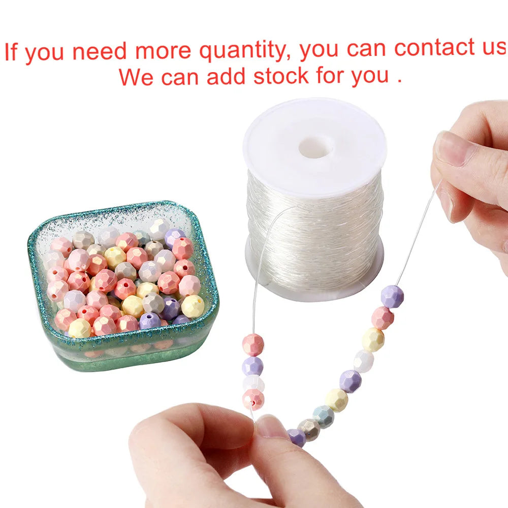 Beading Cord . Elastic Stretch String Fibre Crafting Line Seed Craft Supplies