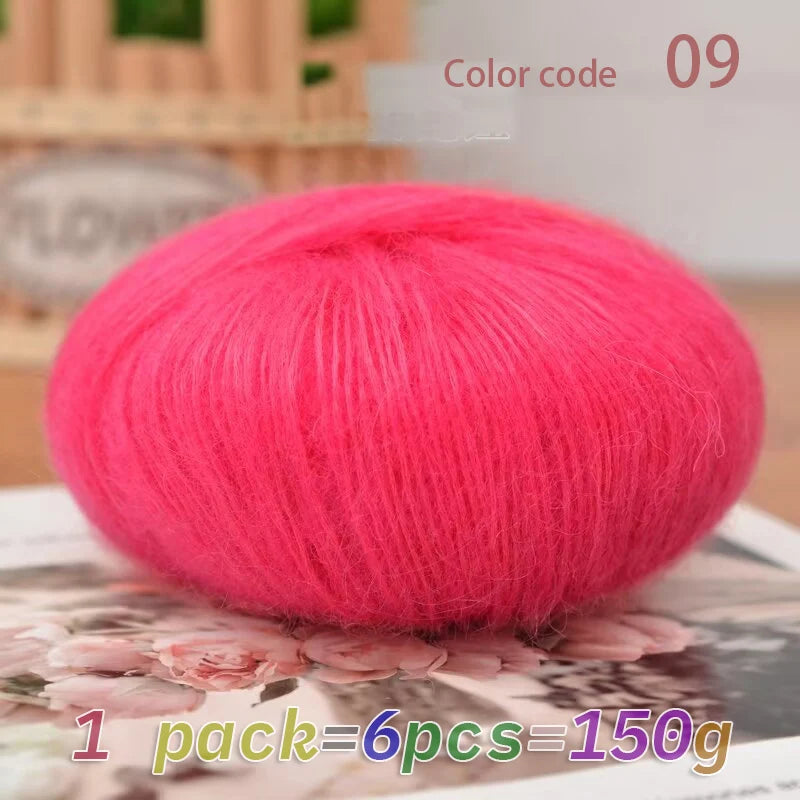 Yarn, Mohair Blend for Hand Knitting, Crochet & Creative Needlecraft Projects