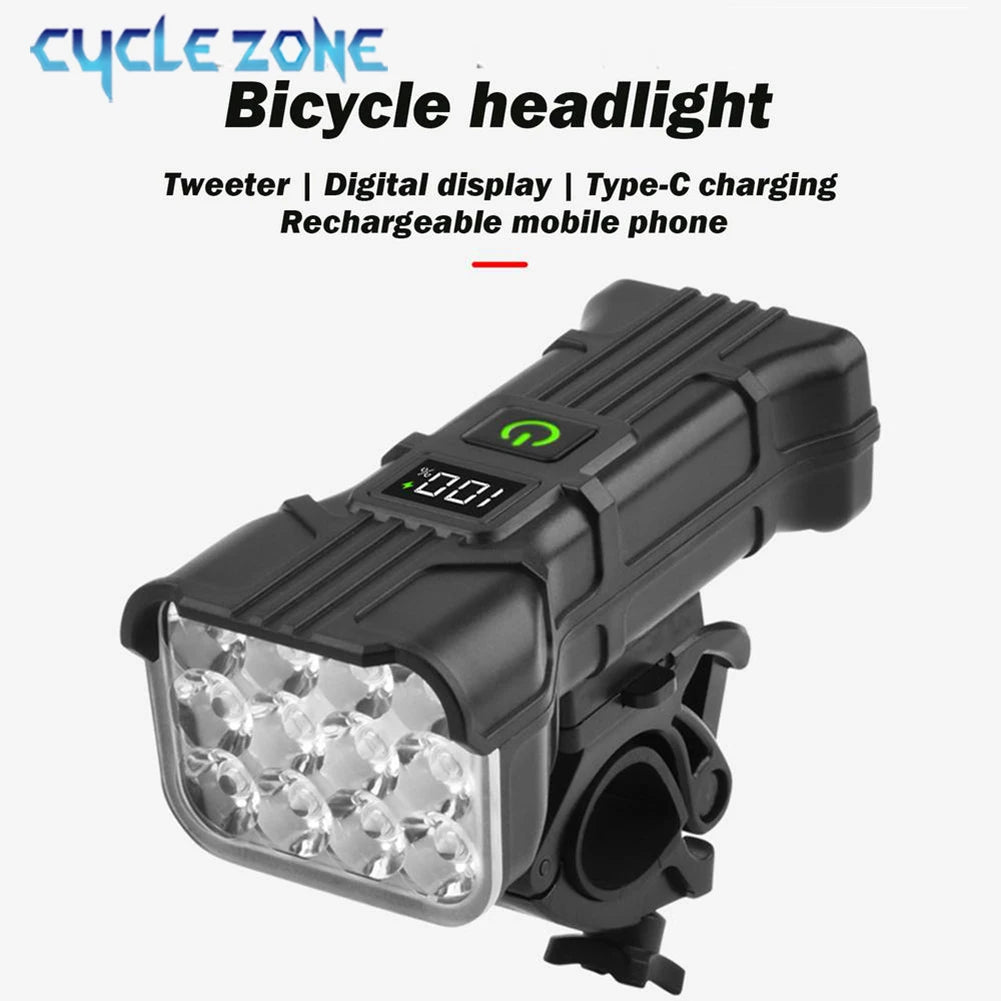 12 LED Bicycle Front Light Premium Quality Replacement Accessory