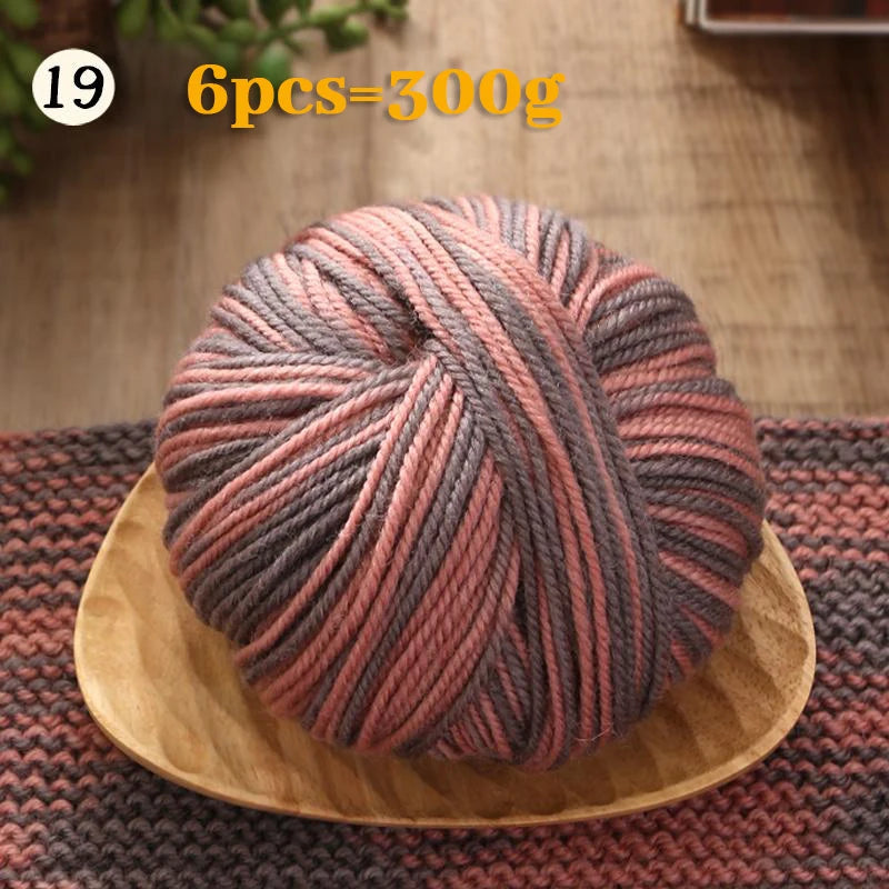 Yarn, Gradient Colors for Crochet Sweaters, Gloves, Scarves & Craft Charms