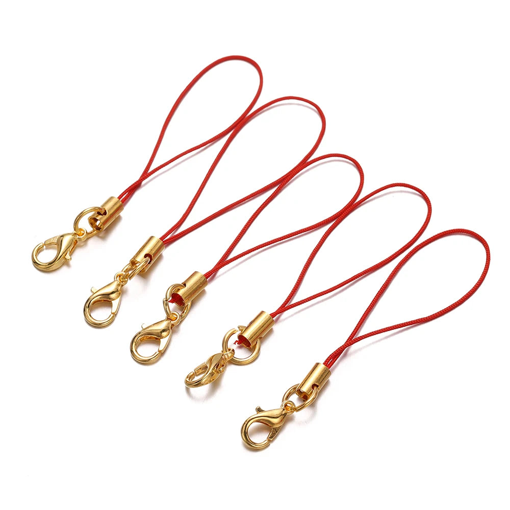 Keychain Cords with Lobster Clasps Lanyard Straps DIY Jewelry Making