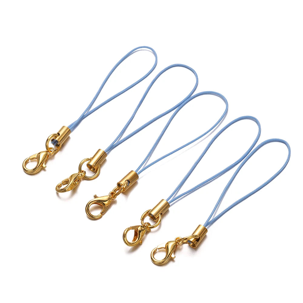 Keychain Cords with Lobster Clasps Lanyard Straps DIY Jewelry Making