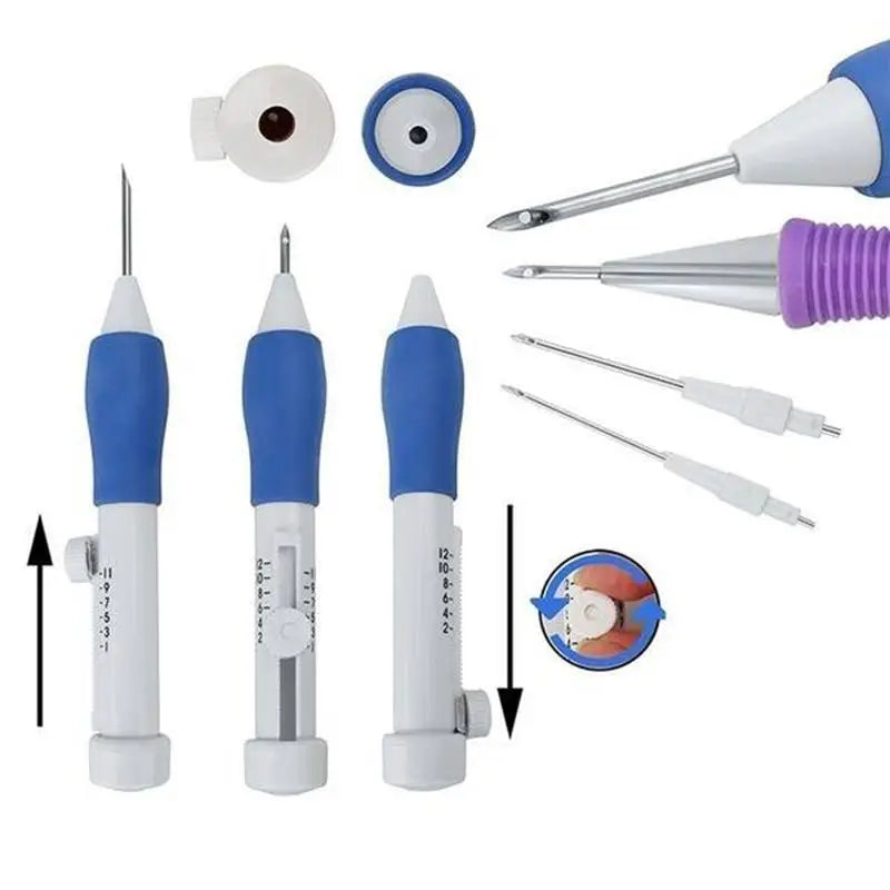 Punch Needle Tool Set, Embroidery Pen for Handmade Needlework & Yarn Crafts