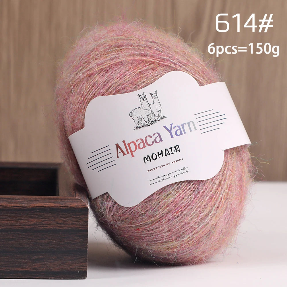 Yarn, Solid Color Long-Pile for Sweaters, Gloves, Hair Ties & Shawls