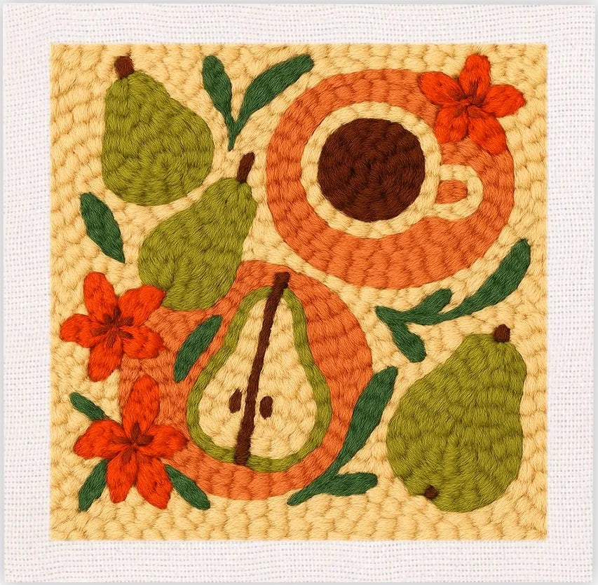 Punch Needle Kit, SDOYUNO Sunny Lemons for Handmade Fruit-Themed Decor