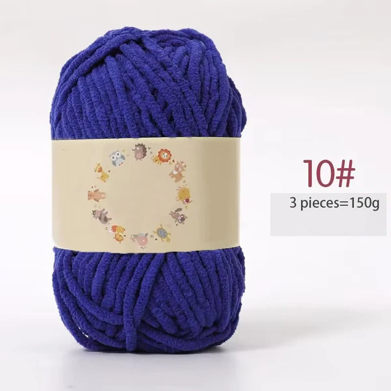 Yarn, Fine Chenille for Handmade Bear Crafts, Pillows, Sweaters & Scarves