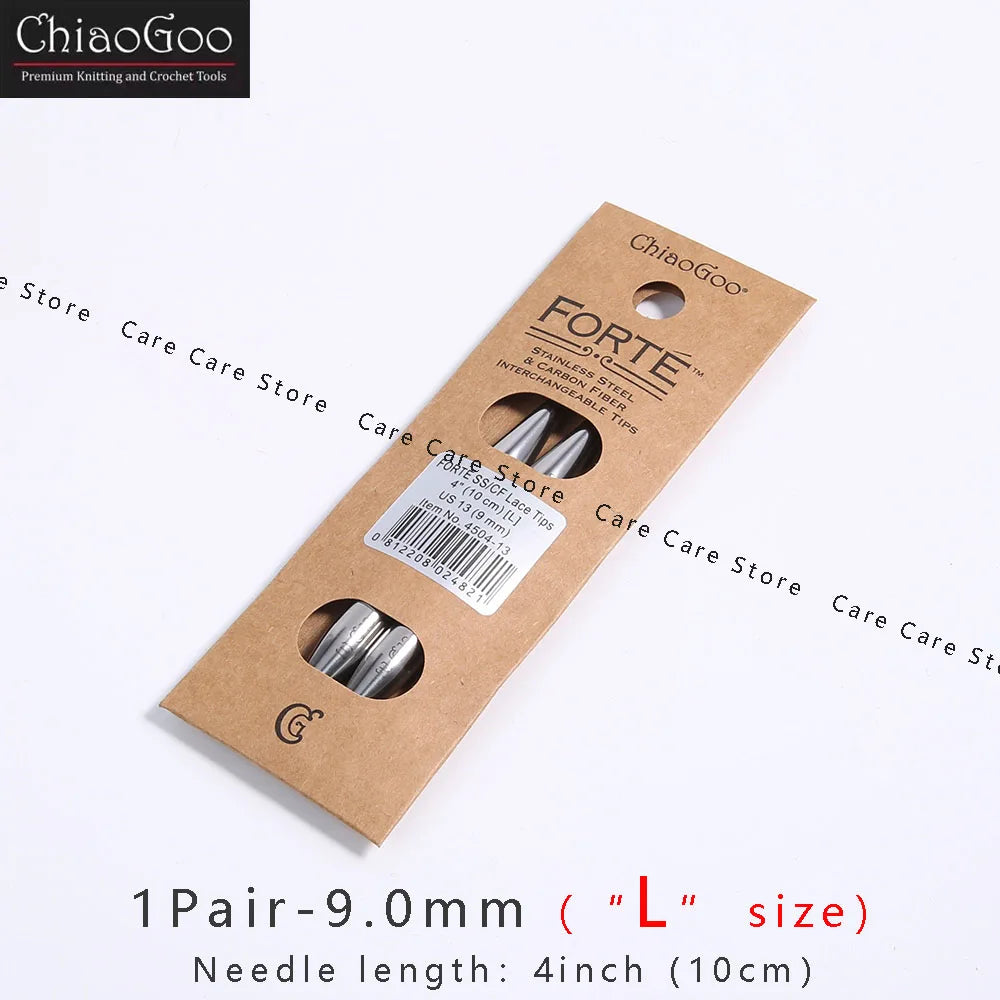 Knitting Needle Tips, ChiaoGoo FORTE Interchangeable for Handmade Knitwear