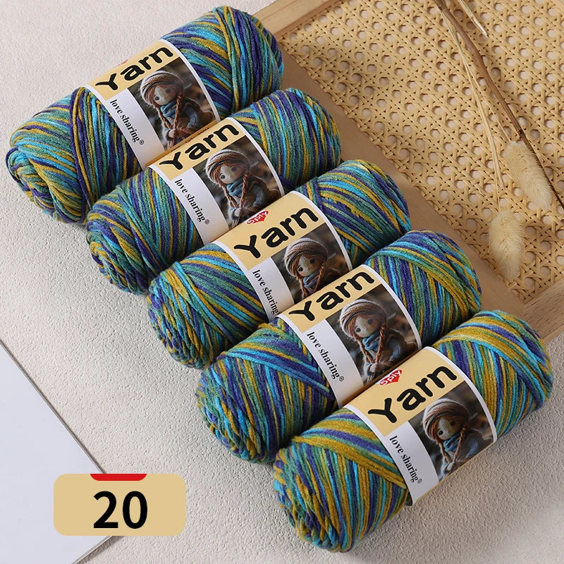 Yarn, Rainbow Gradient for Sweaters, Scarves, Hats & Handmade Blankets