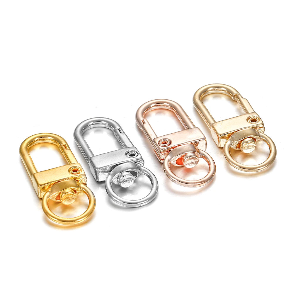 Lobster Clasps Metal Snap Hook Keychain Findings DIY Jewelry Making