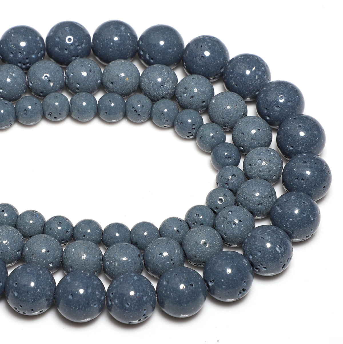 Stone Beads Round Blue Coral-Style Spacers for DIY Jewelry Making Craft Beads