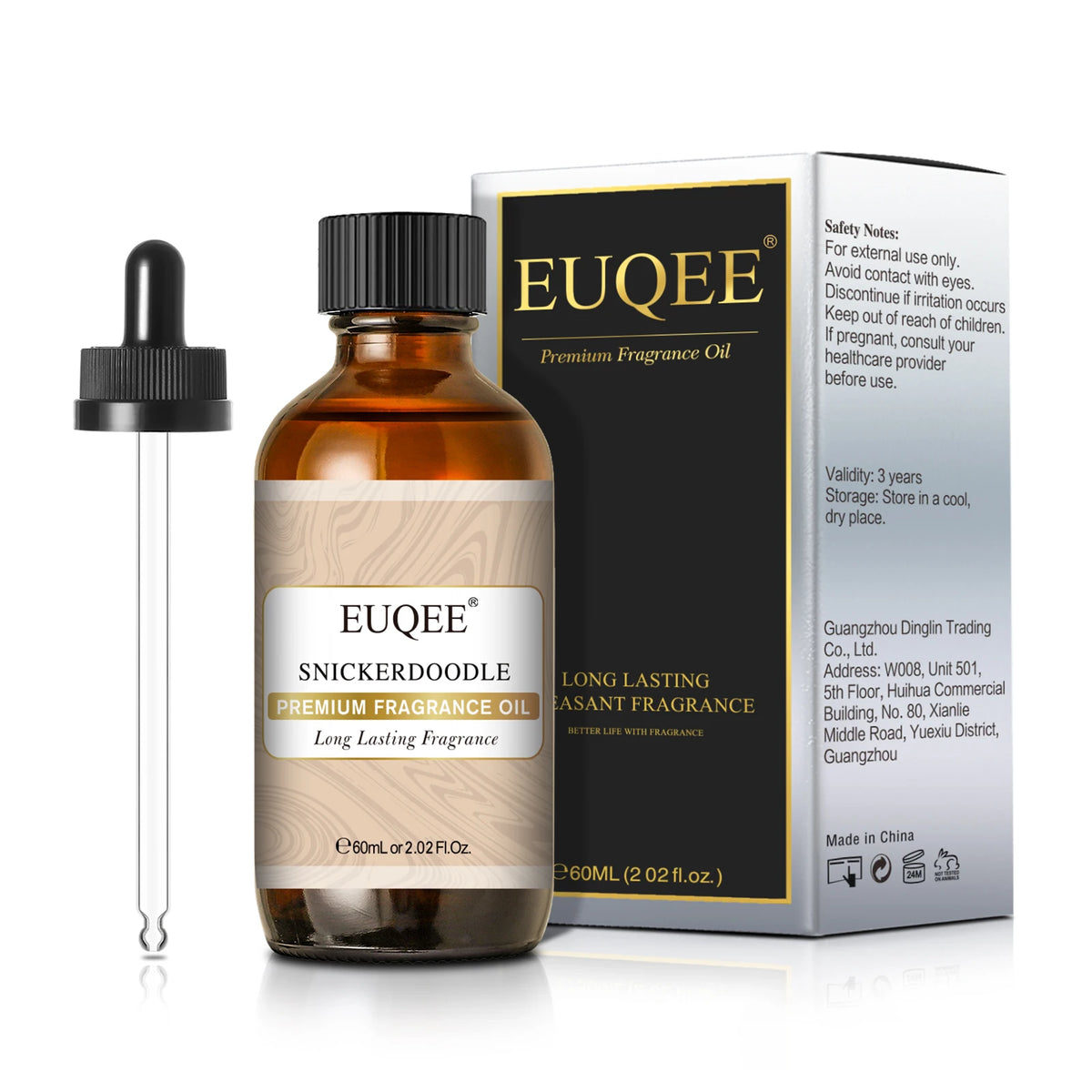 EUQEE Premium Fragrance Oil 60ml Glass Dropper Candle Soap DIY 13 Scents