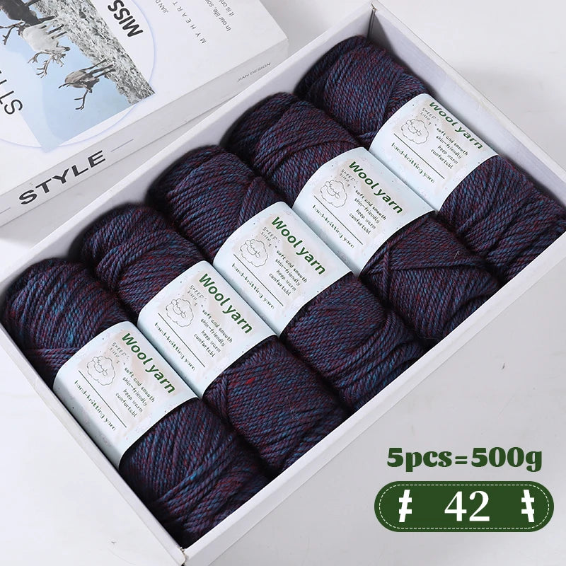 Yarn, Thick Rainbow Gradient for Coats, Scarves, Gloves & Creative Knitwear