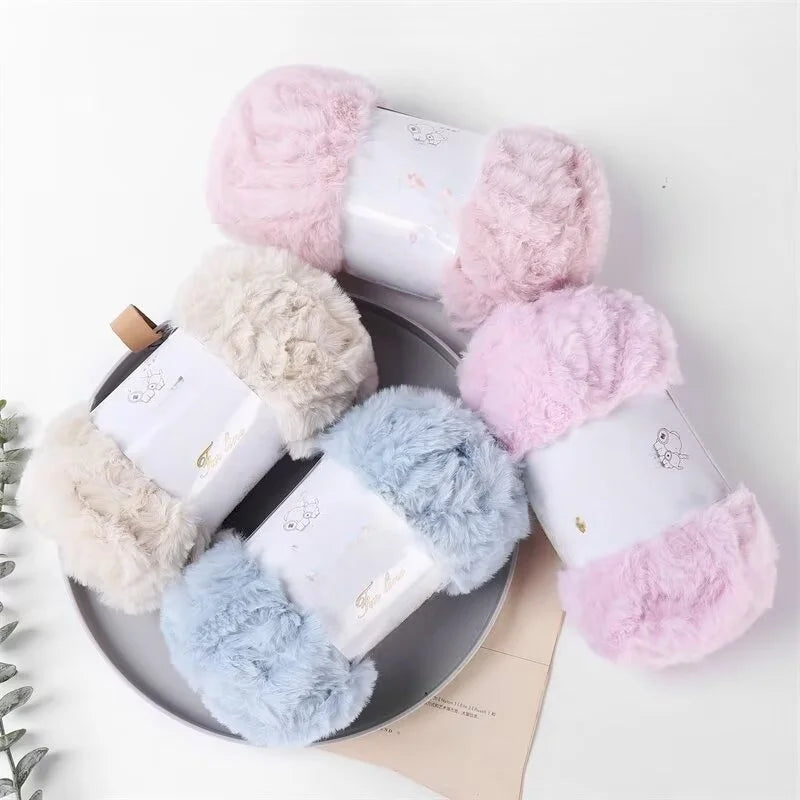 Yarn, Wide Faux Fur for Handmade Coats, Scarves, Hats & Crochet Shoes