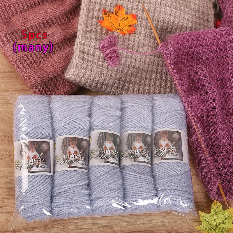 Yarn, Thick Textured for Handmade Hats, Scarves, Coats & Creative Gifts