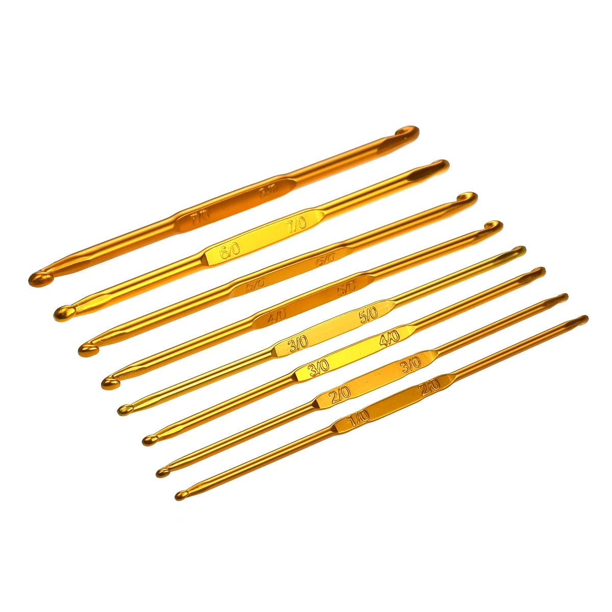 Crochet Hooks, Double-Ended Aluminum for Tunisian Crochet & Yarn Crafts