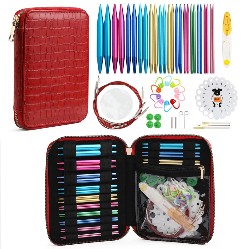 Crochet Tool Set, Hooks & Needlecraft Accessories for Handmade Yarn Crafts