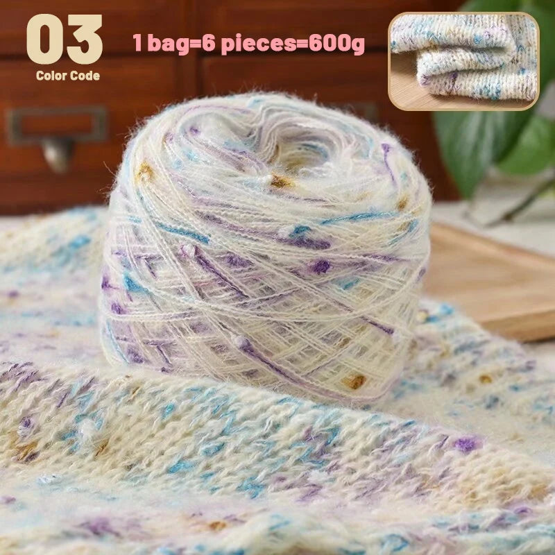 Yarn, Rainbow Colors for Sweaters, Scarves, Hats, Blankets & Shawls