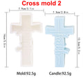 Cross Mold 2 diagram showing Faith cross mold and example casting dimensions and weights
