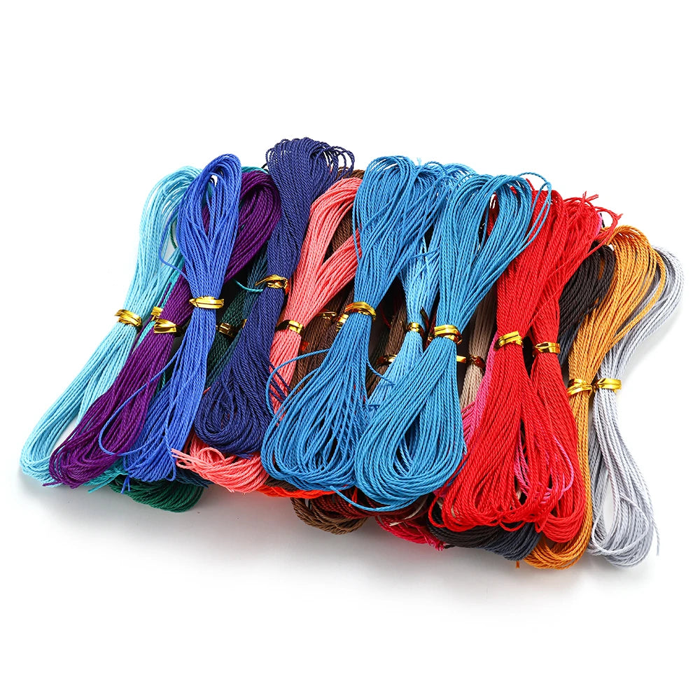 Beading Cord Waxed Cotton String Rope Bracelet Necklace DIY Jewelry Making