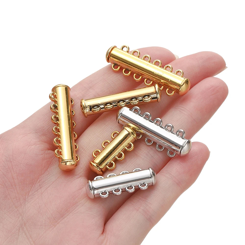Magnetic Clasps Multirow Metal Bracelet Connectors DIY Jewelry Making