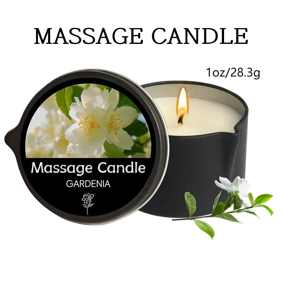 Massage Candles EVODUCK Pour Spout Tins Jasmine Rose Lavender Fragrances