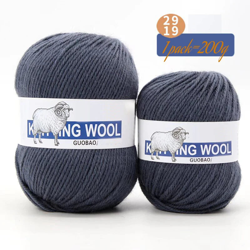 Yarn, Medium Thickness for Knitting Sweaters, Coats, Scarves & Winter Hats