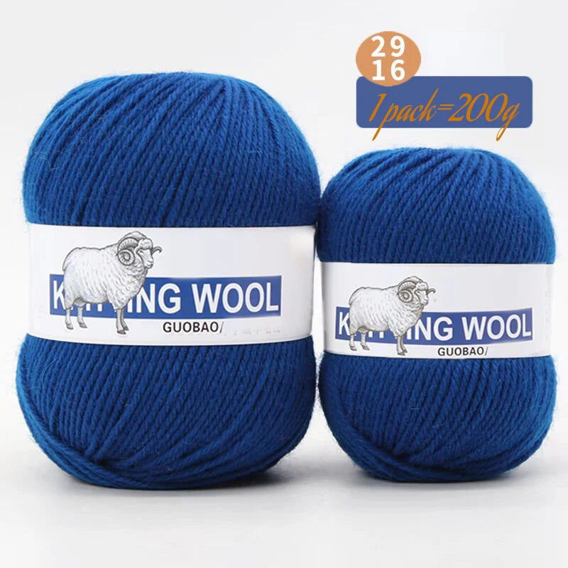 Yarn, Medium Thickness for Knitting Sweaters, Coats, Scarves & Winter Hats