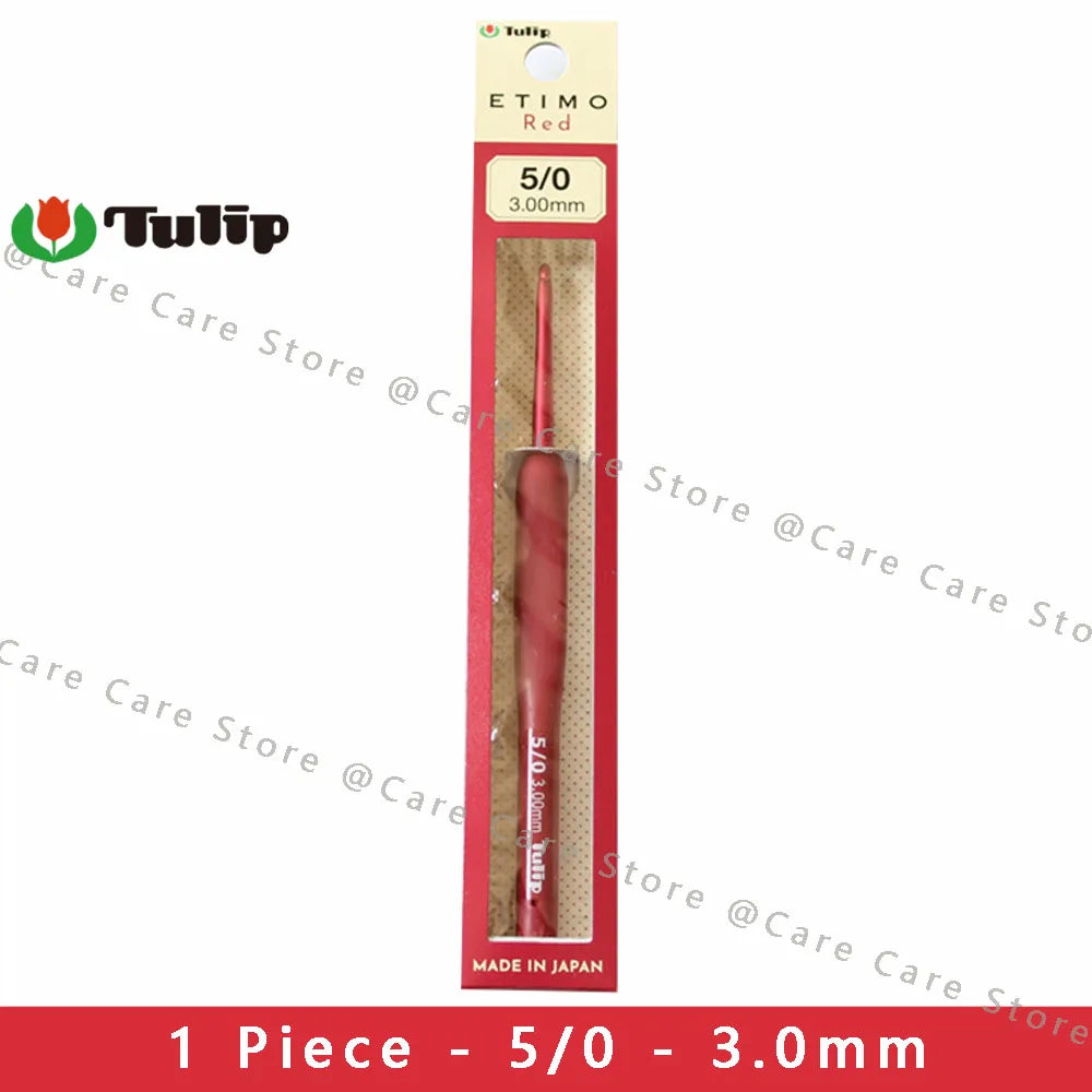 Crochet Hook, Tulip Etimo Red for Handmade Yarn & Needlework Projects