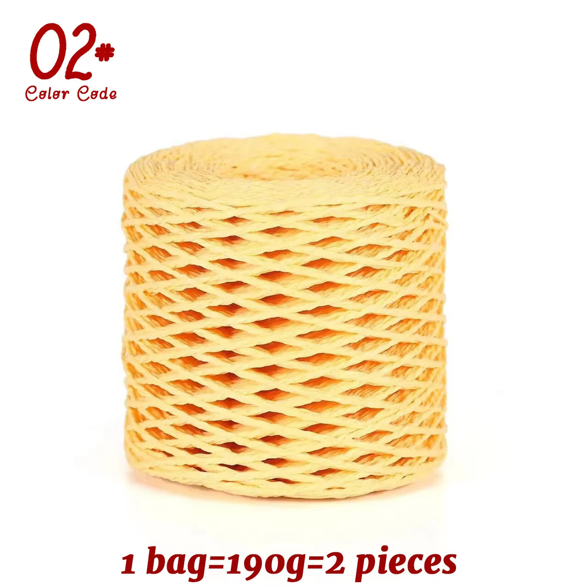 Yarn, Raffia-Style for Summer Hats, Bags, Slippers, Gift Wrap & Crafts