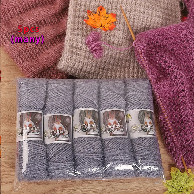 Yarn, Thick Textured for Handmade Hats, Scarves, Coats & Creative Gifts